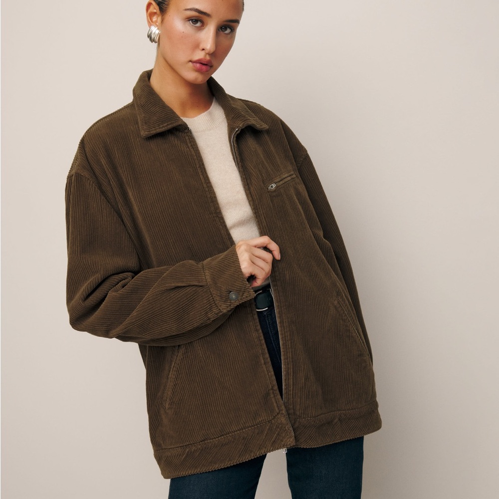 Reformation Marco Bomber Jacket in Woodland